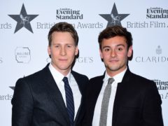 Tom Daley (right) and Dustin Lance Black (Ian West/PA)