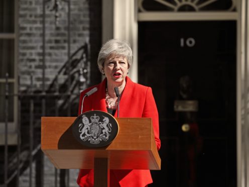 Prime Minister Theresa May makes a statement in Downing Street (Yui Mok/PA)