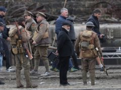 Director Sam Mendes on the set of his new film 1917 at Govan Docks in Glasgow (Andrew Milligan/PA)