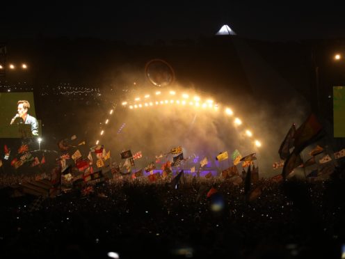 The Killers brought the curtain down on Saturday at Glastonbury (Aaron Chown/PA)