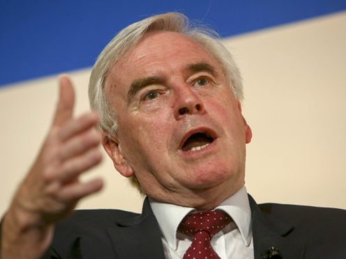 Shadow chancellor John McDonnell (Geoff Caddick/PA)