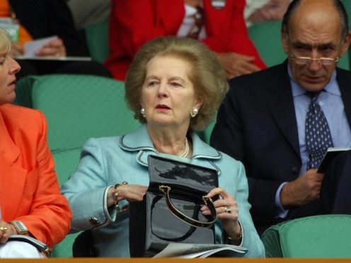 The V&A is trying to secure one of Baroness Thatcher’s famous handbags for a new exhibition (Rui Vieira/PA)