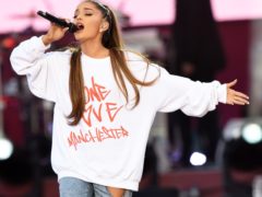Ariana Grande performing during the One Love Manchester benefit concert (Dave Hogan for One Love Manchester/PA)