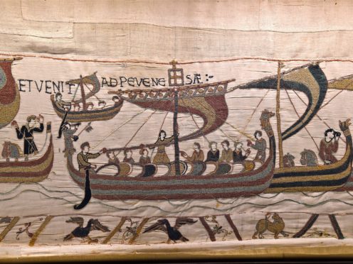 A section of The Bayeux Tapestry (Stephane Maurice/Bayeux/PA)