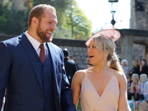 James Haskell and Chloe Madeley. (Gareth Fuller/PA)