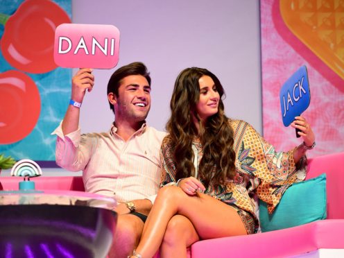 Jack Fincham (left) and Dani Dyer (right) attending the Love Island Live event at the ExCel, London.