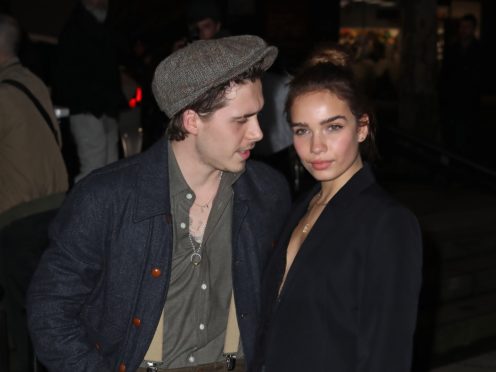 Brooklyn Beckham and Hana Cross (Isabel Infantes/PA)