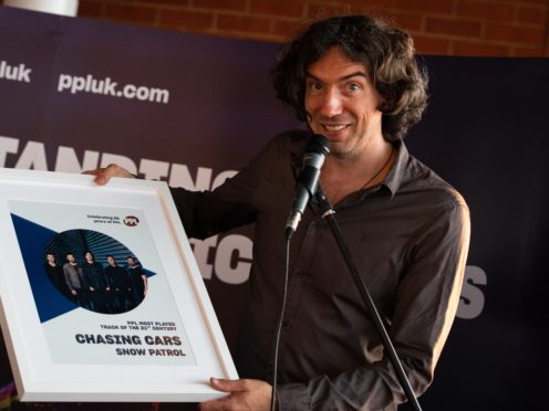 Gary Lightbody said Chasing Cars was one of 10 songs he wrote in one night (Aaron Chown/PA)