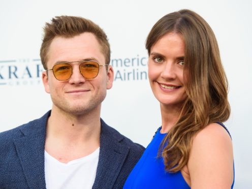 Taron Egerton and Emily Thomas (Matt Crossick/PA)