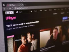 A general view of the BBC iPlayer’s home page (Philip Toscano/PA)