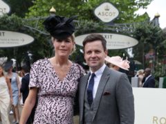 Declan Donnelly and Ali Astall at Ascot Racecourse (Steve Parsons/PA)