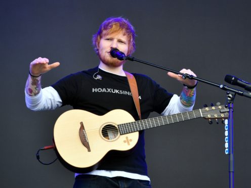 Ed Sheeran (Ben Birchall/PA)