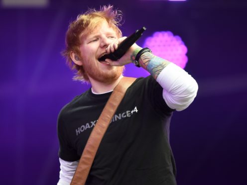 Ed Sheeran shared his thanks (Ben Birchall/PA)
