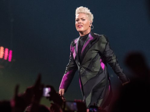 Pop star Pink joined support for the Duke and Duchess of Sussex after they were criticised for their use of private jets (Katja Ogrin/PA)