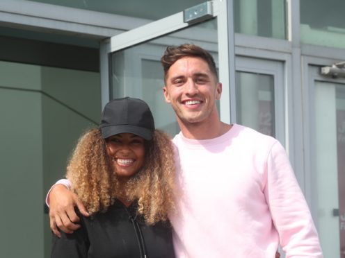 Love Island winners Amber and Greg say they are not an ‘official’ couple yet (Yui Mok/PA)