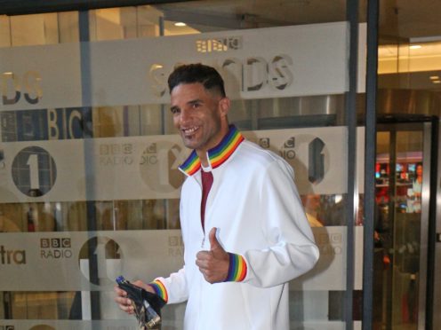 David James leaving BBC Broadcasting House in London after appearing on the One Show where he and two other contestants were announced for the forthcoming series of Strictly Come Dancing (PA)