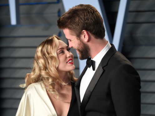 Miley Cyrus and Liam Hemsworth tied the knot in December last year (PA)