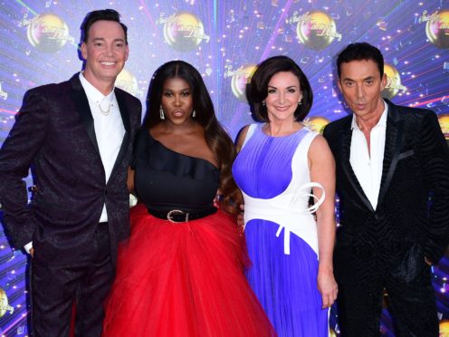 Craig Revel Horwood (left), Motsi Mabuse, Shirley Ballas and Bruno Tonioli (right) are the judges for this year’s series (Ian West/Pa)