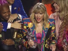 Taylor Swift had a dig at Donald Trump after winning the biggest prize of the night at the Video Music Awards (Matt Sayles/Invision/AP)