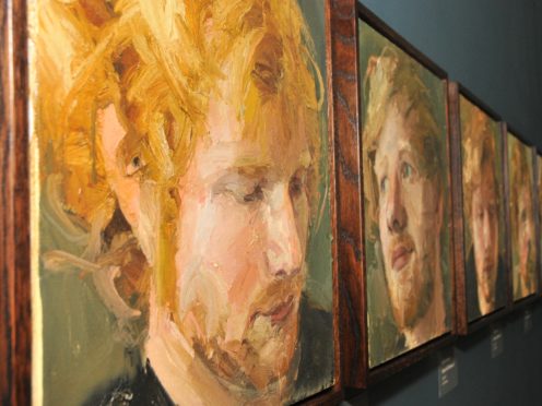Paintings of the singer form part of the exhibition (Nicole Drury/PA)