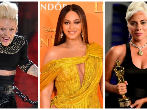 Beyonce, Pink or Lady Gaga? American singer voted UK’s favourite female artist (PA Wire/PA)