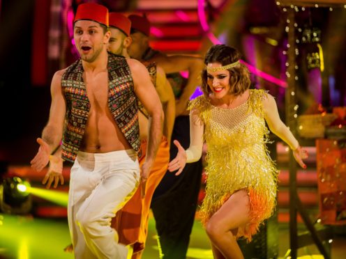 Caroline Flack and Pasha Kovalev on Strictly Come Dancing (Guy Levy/PA)