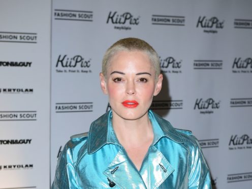 Like Sam Smith, Rose McGowan has said she identifies as non-binary (Ian West/PA)