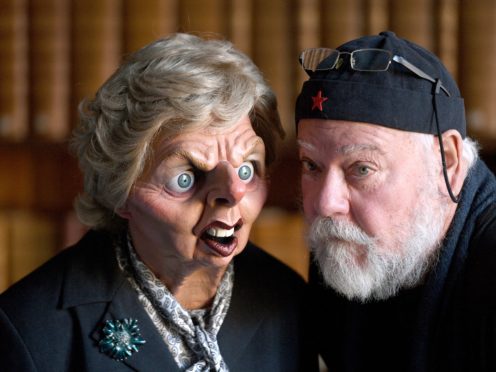 Spitting Image co-creator Roger Law, with a Margaret Thatcher puppet (Joe Giddens/PA)