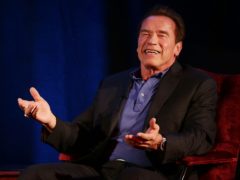 Arnold Schwarzenegger teased Sylvester Stallone on Twitter (Yui Mok/PA)