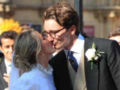 Newly married Ellie Goulding and Caspar Jopling (Peter Byrne/PA)