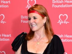 The Duchess of York attends the British Heart Foundation’s Heart Hero Awards at the Globe Theatre in London (Ian West/PA Wire)