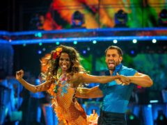 Oti Mabuse and Kelvin Fletcher during Strictly Come Dancing (Guy Levy/BBC/PA)