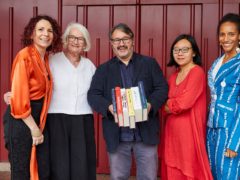 Booker Prize judges (lL-R) Joanna MacGregor, Liz Calder, Peter Florence, Xiaolu Guo, Afua Hirsch. (Booker Prizes)