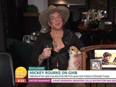 Mickey Rourke (ITV/PA)