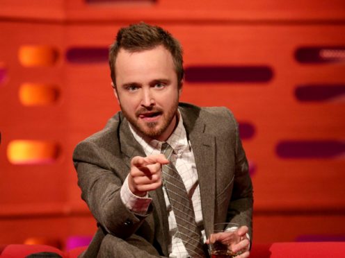 Guest Aaron Paul during the filming of the Graham Norton Show (Yui Mok/PA)