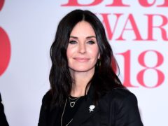 Courteney Cox attending the Brit Awards at the O2 Arena, London.