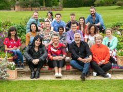 The Great British Bake Off cast 2019, (back row left to right) Phil, Helena, Henry, Jamie, Alice and Dan, (middle row, left to right) Steph, Michelle, David, Priya, Michael, Amelia and Rosie with (front left to right) presenters Noel Fielding, Prue Leith, Paul Hollywood and Sandi Toksvig. (Mark )
