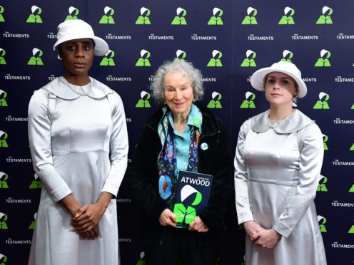 Margaret Atwood, during a press conference on the publication day of her book The Testaments (Ian West/PA)