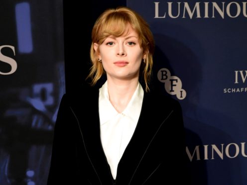 Emily Beecham attending the LUMINOUS Fundraising Gala as part of the BFI London Film Festival 2019 held at the Roundhouse in London (Ian West/PA)