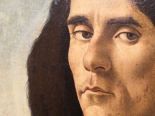 Part of a portrait of Michele Marrulo by artist Sandro Botticelli (James Books/AP)