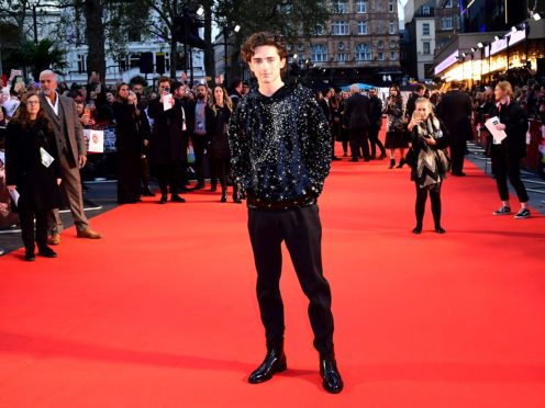 Timothee Chalamet (Ian West/PA)