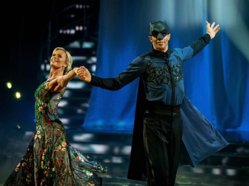 David James and his partner Nadiya Bychkova have survived two dance-offs (BBC/PA)