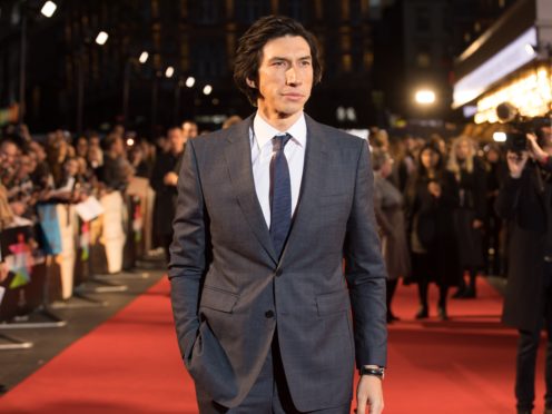 Adam Driver arriving for the Marriage Story premiere (David Parry/PA)