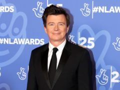 Rick Astley attending the 25th Birthday National Lottery Awards (Isabel Infantes/PA)