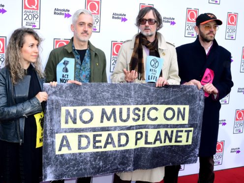 Jarvis Cocker makes Extinction Rebellion statement at Q Awards (Ian West/PA)