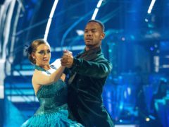 Johannes Radebe and Catherine Tyldesley on Strictly Come Dancing (Guy Levy/BBC/PA)