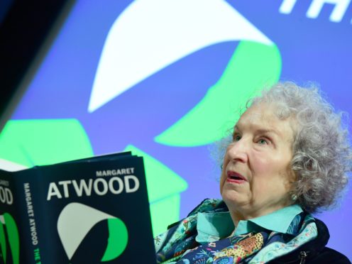 Margaret Atwood with her award after she was made a Companion of Honour (Aaron Chown/PA)