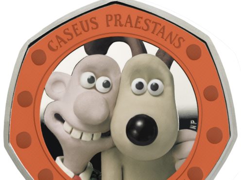 Detail on the Wallace and Gromit coin (Royal Mint)