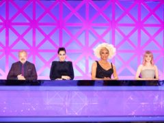Graham Norton, Michelle Visage, RuPaul and Maisie Williams on RuPaul’s Drag Race UK (BBC/Guy Levy/PA
