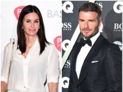 Why were David Beckham and Courteney Cox in a hot tub together? (PA)